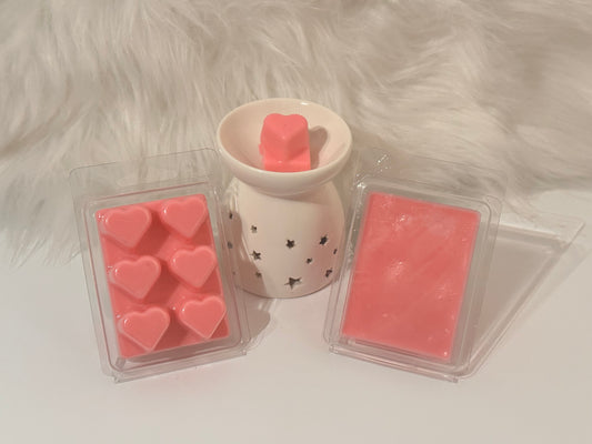 Champagne and Rose Heart Wax Melt Bars: Unveil Elegance, One Heart at a Time