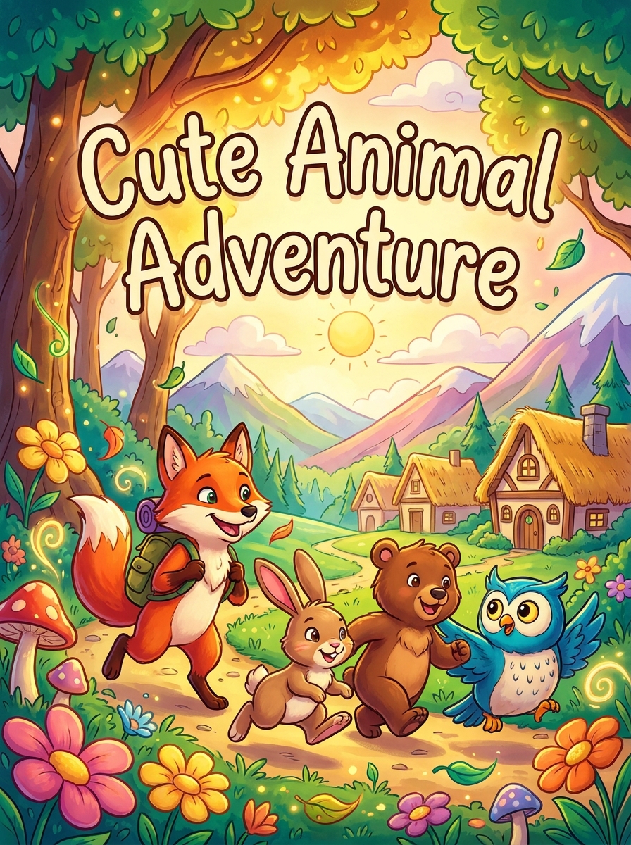 Cartoon Fun colouring style