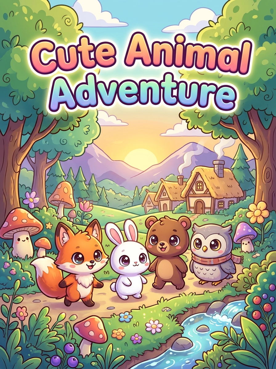 Chibi colouring style