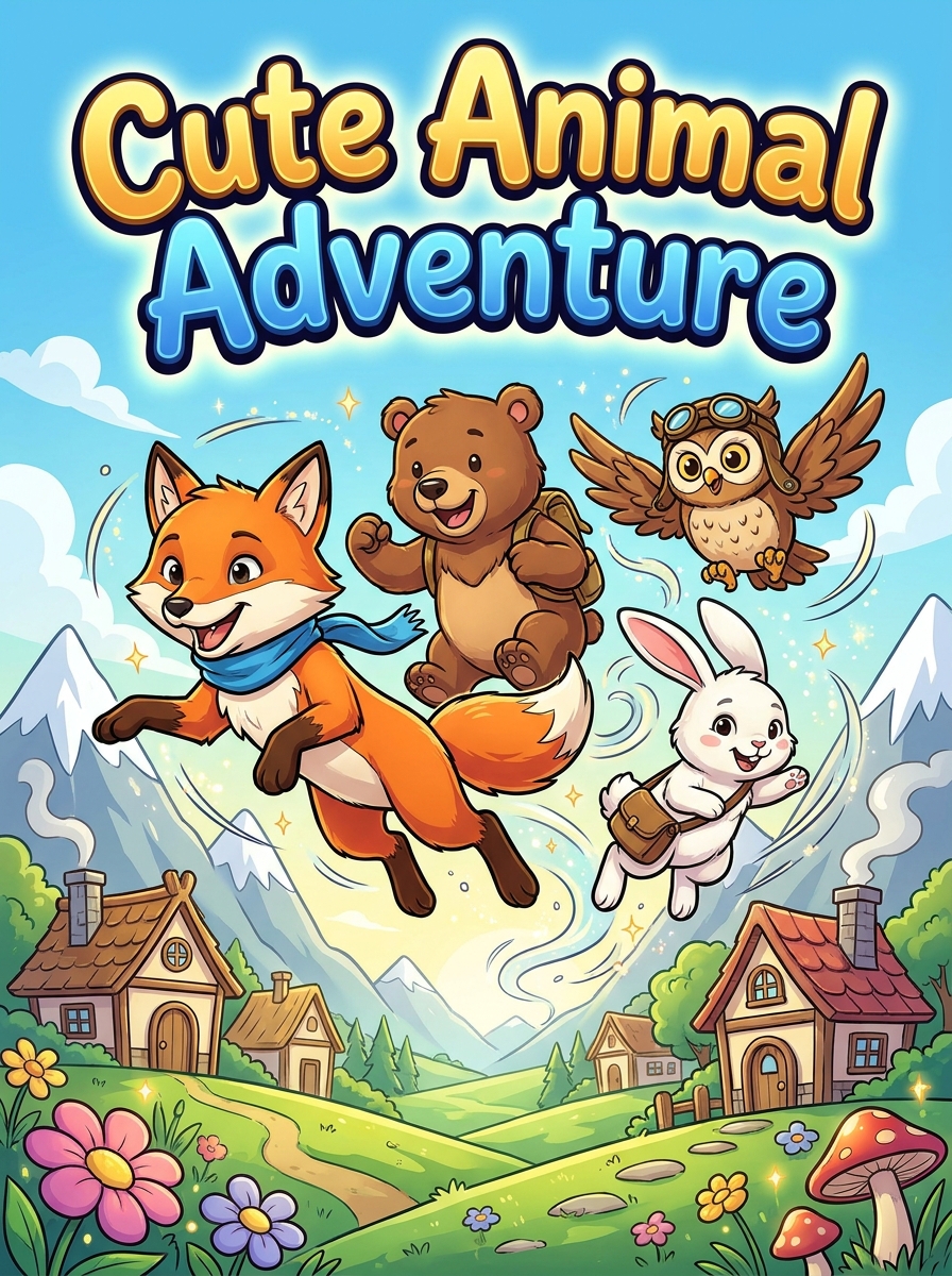 Comic Adventure colouring style