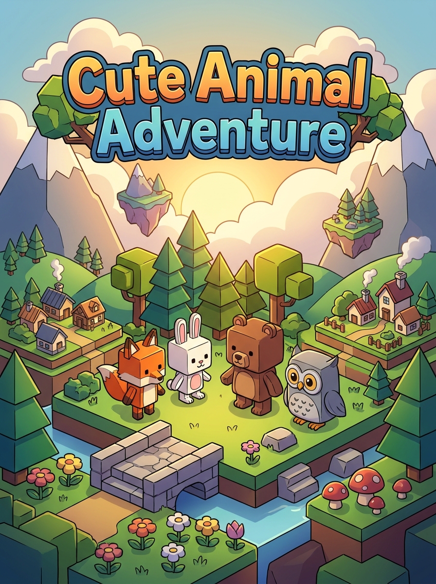 Isometric World colouring style