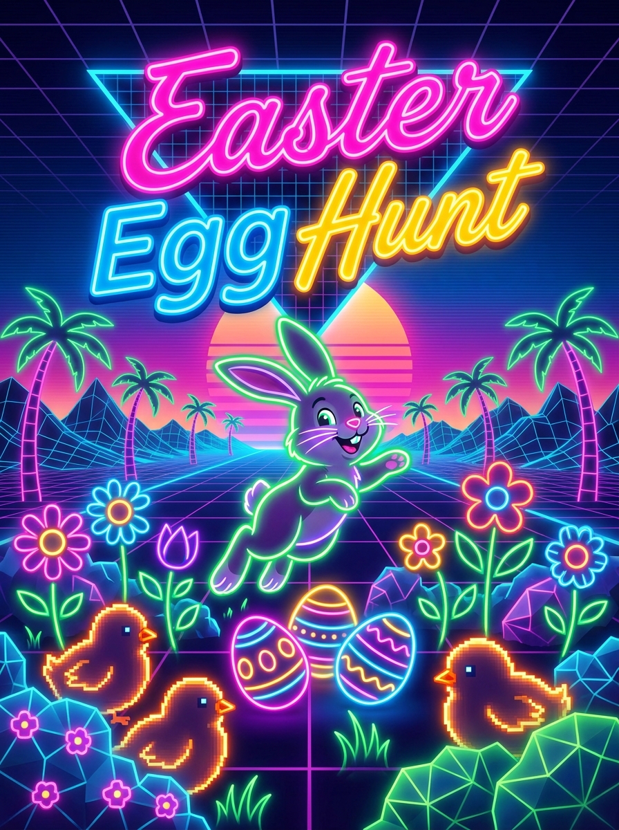 Retro 80s Neon