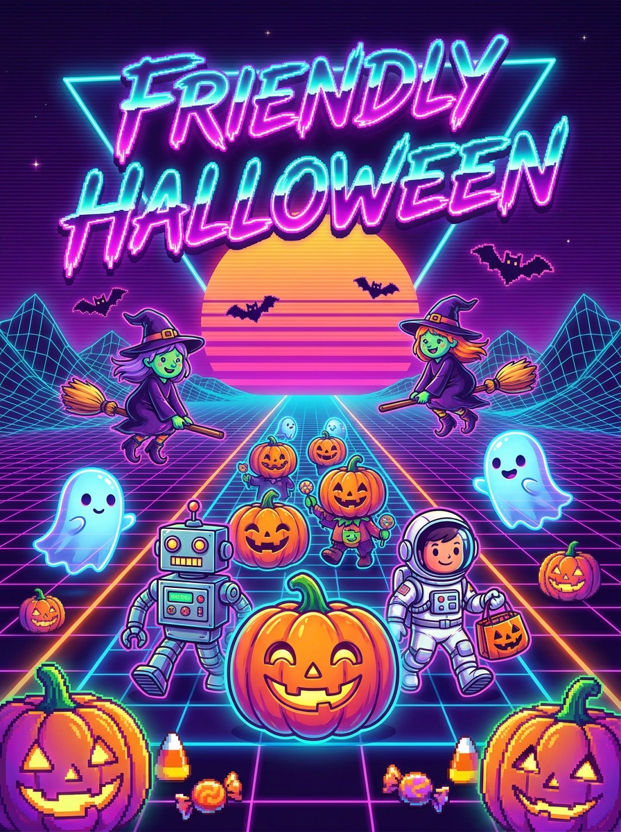 Retro 80s Neon