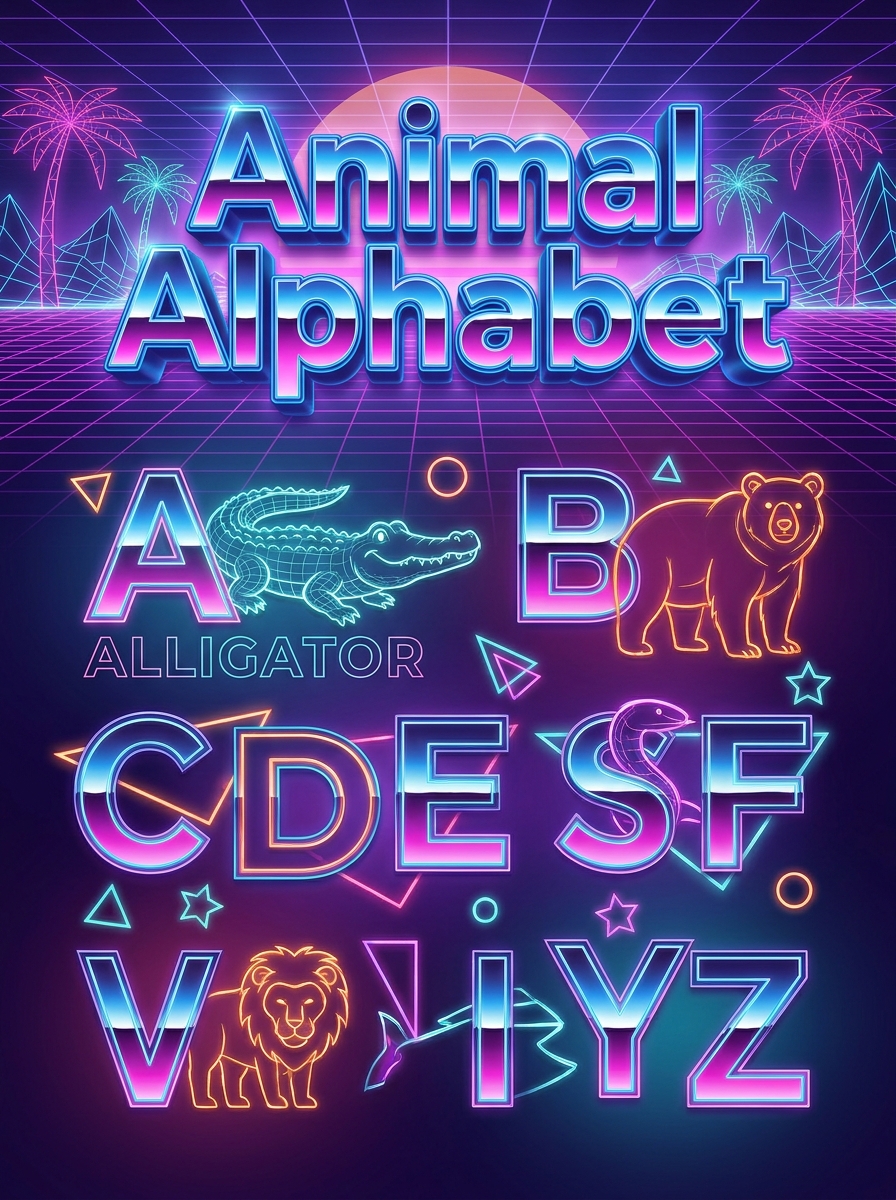 Retro 80s Neon
