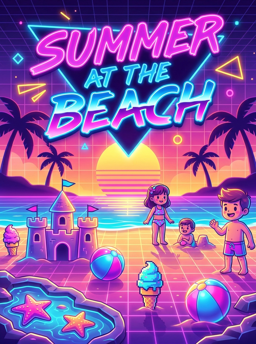 Retro 80s Neon