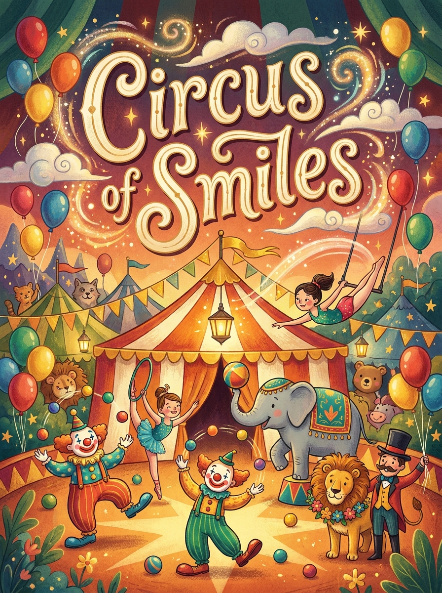 Circus of Smiles colouring book