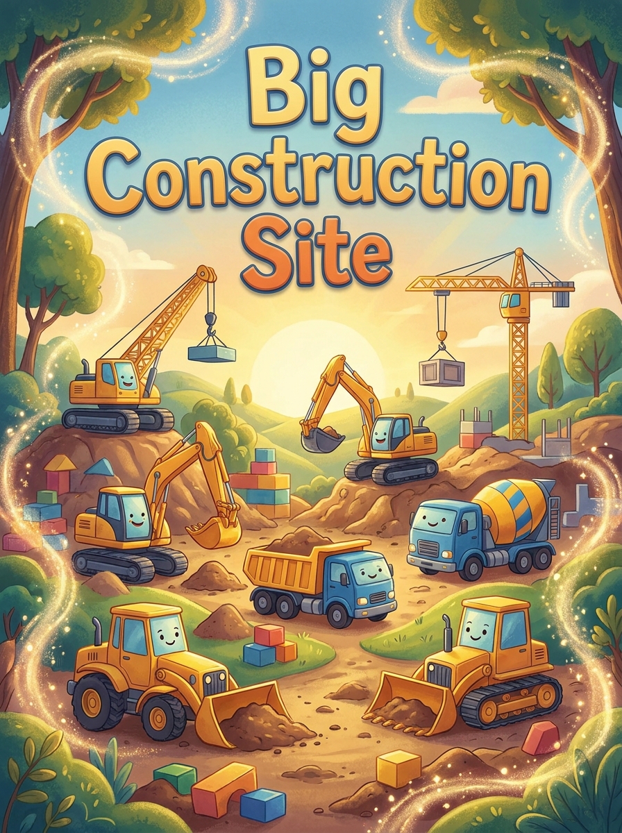 Big Construction Site colouring book