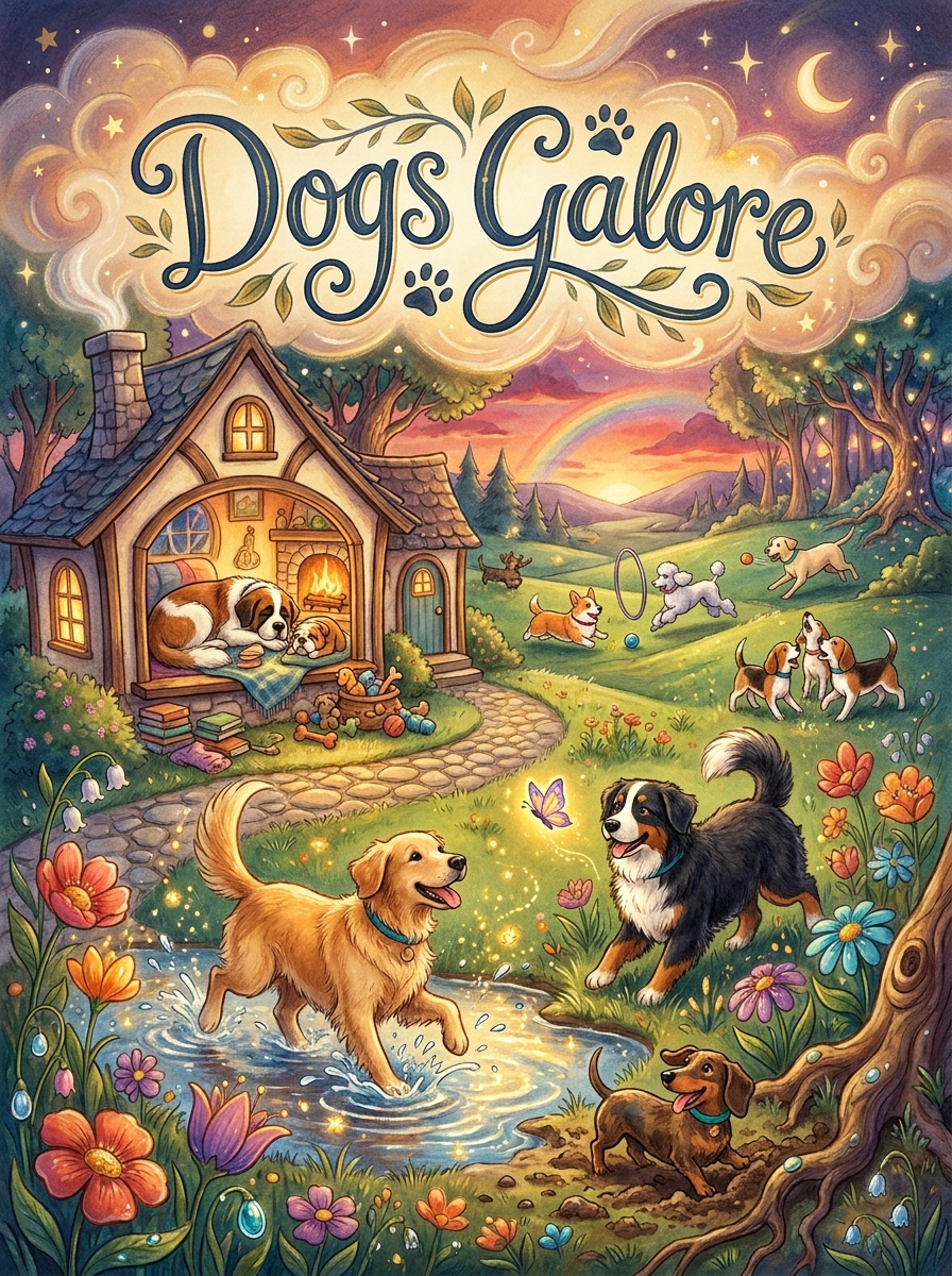 Dogs Galore colouring book