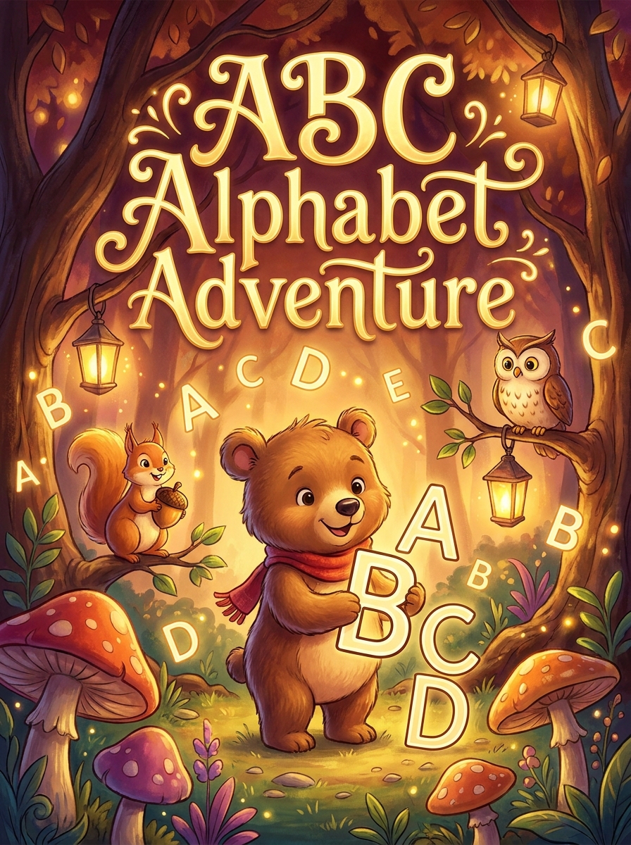 ABC Alphabet Adventure colouring book