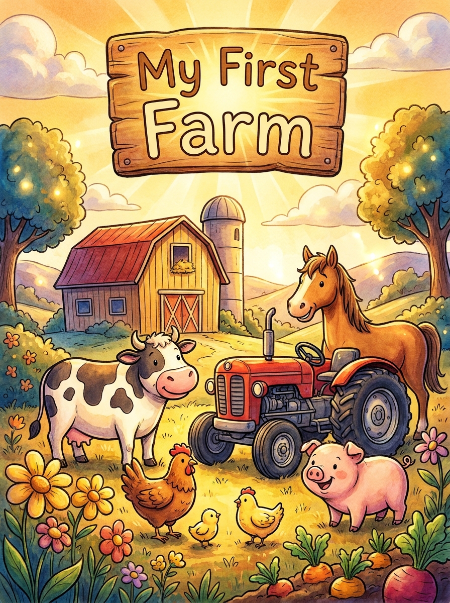 My First Farm colouring book